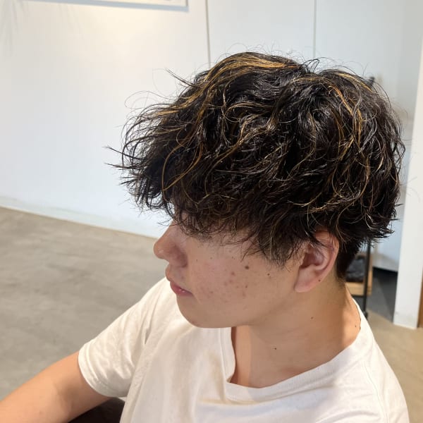 ツイストスパイラルパーマ×メッシュ|2nd place【セカンドプレイス】