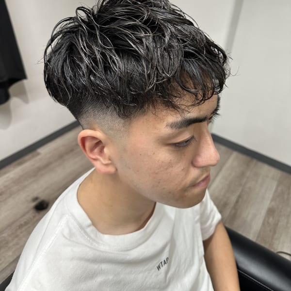 フェード＋ニュアンスパーマ