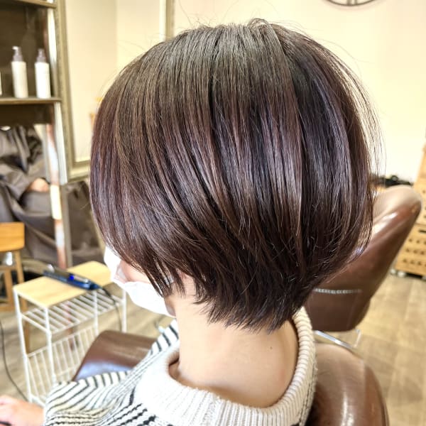 【ショートボブ×マロンベージュ】|jolie amie