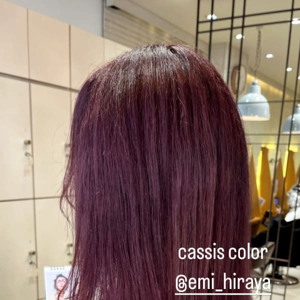 ダークカシスカラーデザインダブルカラーイルミナ◎平谷英実