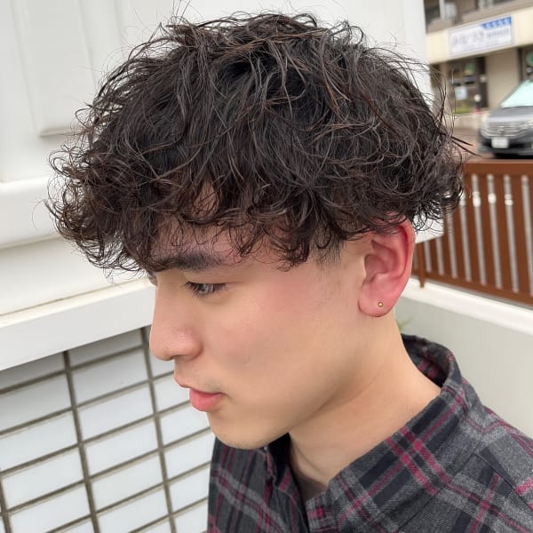 【パーマ】波巻きツイストスパイラルパーマ