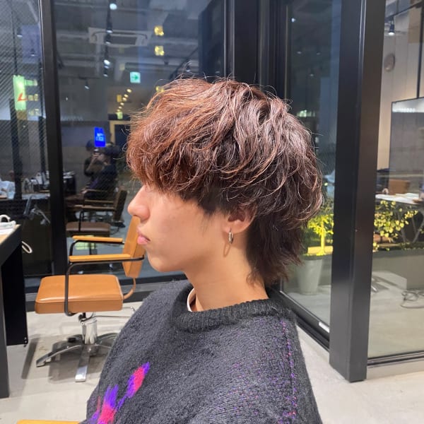 柔らかい波巻きパーマ