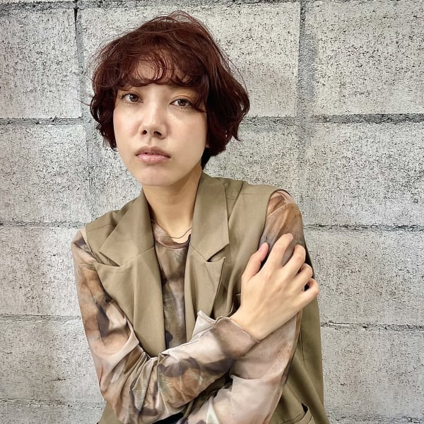 ショートデザインパーマ/gig