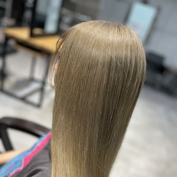 ブリーチ毛対応★酸性ストレート