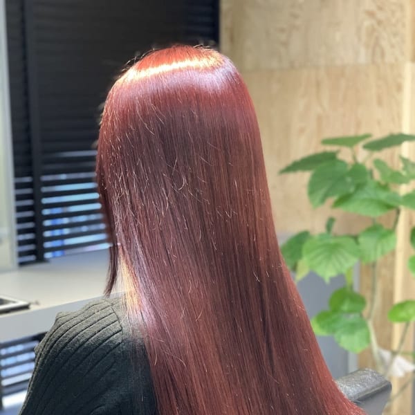 最高品質美髪艶髪ストレート&カラー★☆ベリーピンク☆★