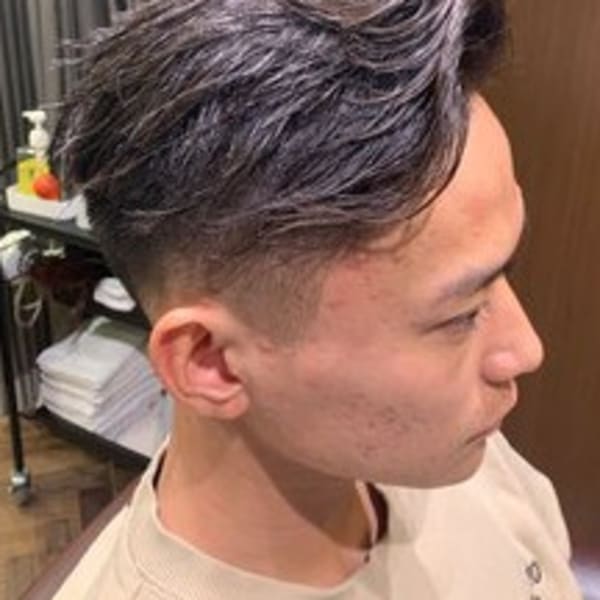 外人風フェードスタイル