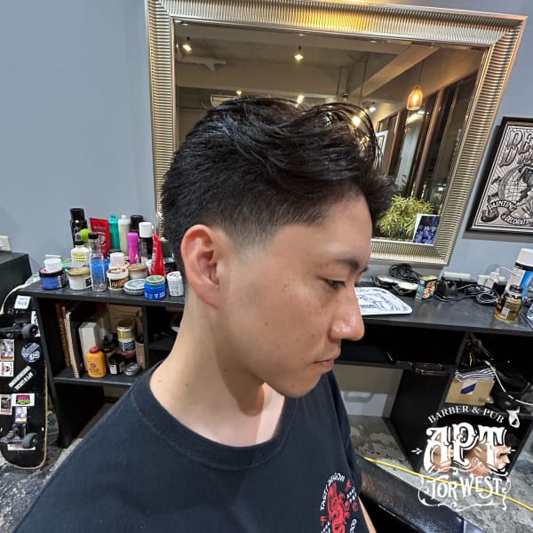 low taperfade slick back|APT. TOR WEST