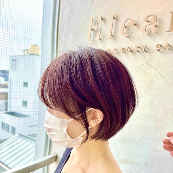 大人可愛い丸みショート、ゆとりショート10代20代30代40|Eleanor 自由が丘店