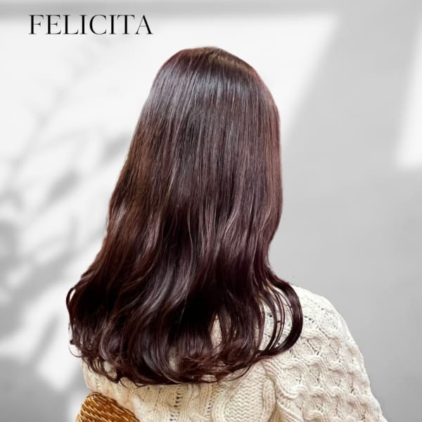 【FELICITA】大人ガーリー×うるつやピンクブラウン