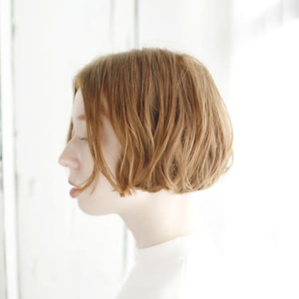 20代30代40代　ニュアンスカールのバッサリボブ