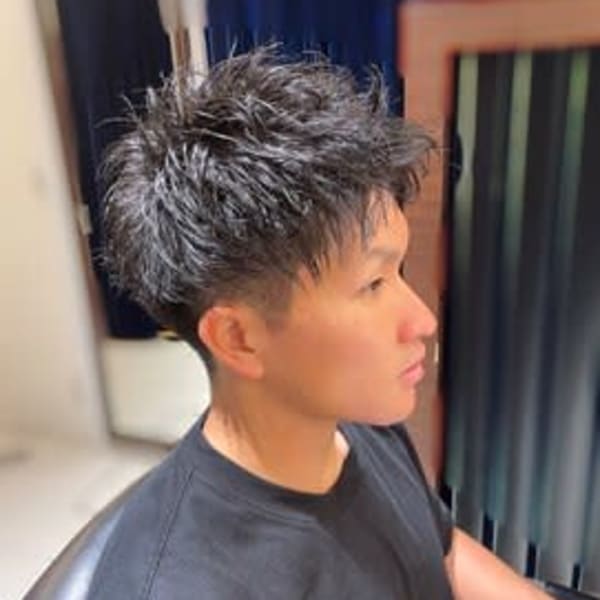 ツーブロックショート/ツイスト/刈り上げ【銀座】<理容室>