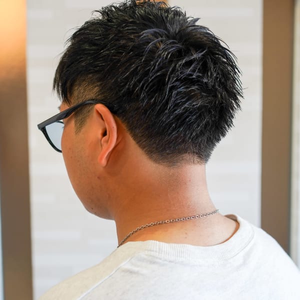 ショートネープ×ツーブロック  Short nape