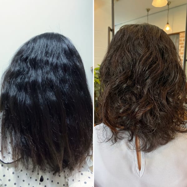 いつもウエーブを伸ばそうとしていたけど活かすスタイルに！！|room hair salon〜くせ毛専門店〜