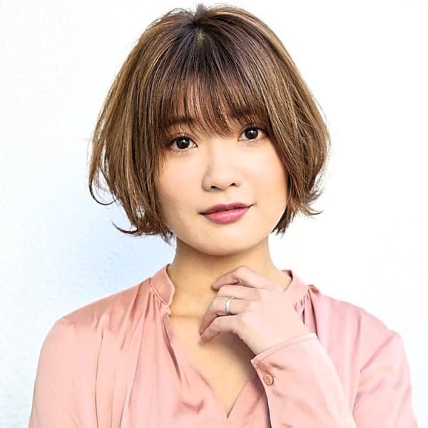 無造作ショートボブスタイル