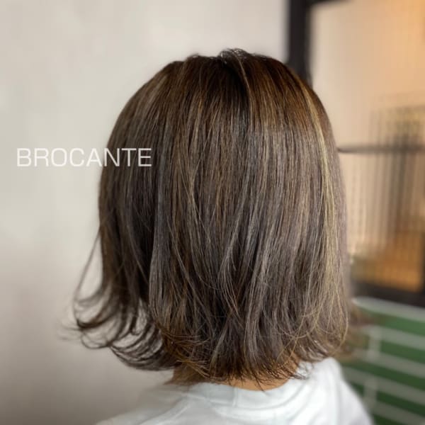 ボブ 切りっぱなしボブ 立川 ニュアンスカラー