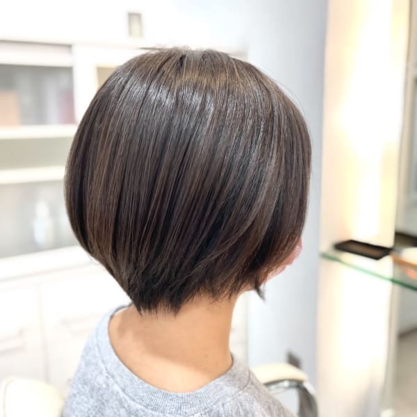 【お手入れ簡単】ドライカットで作る襟足スッキリ丸み系ショート|Deal ドライカット/髪質改善