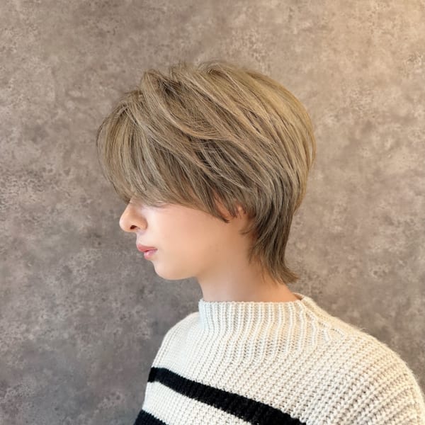 韓国ウルフ＋ハイトーンカラー