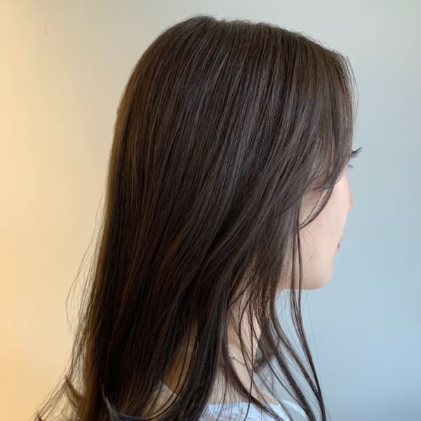 アッシュカラー　アースカラー　顔周りレイヤー　