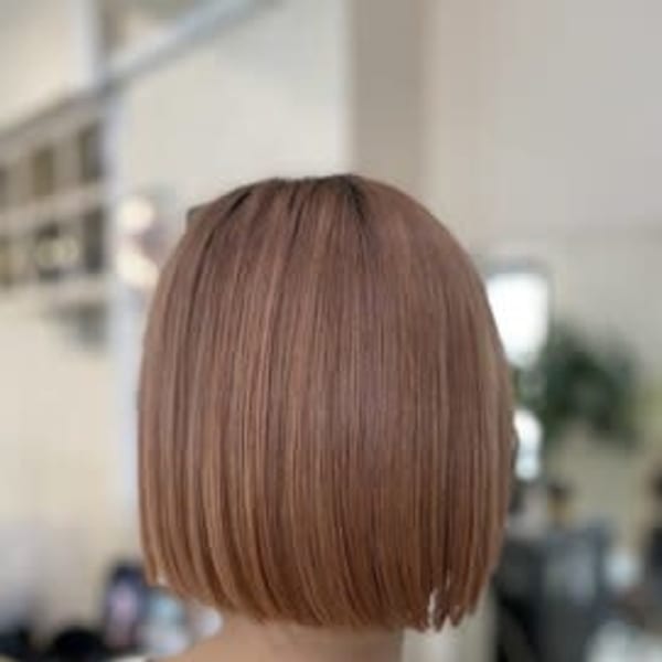 ボブ×切りっぱなし