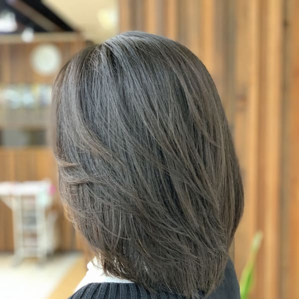 大人気★30/40/50/60代ひし形レイヤーカット髪質改善|QUALIS 上福岡店