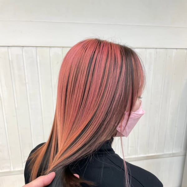 髪質改善ケアブリーチ高彩度ハイトーンカラー