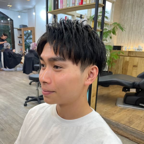 メンズカット爽やか刈り上げツーブロマッシュ学生社会人