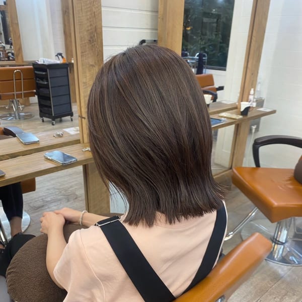 髪質改善トリートメント艶髪赤み消しベージュくびれミディ