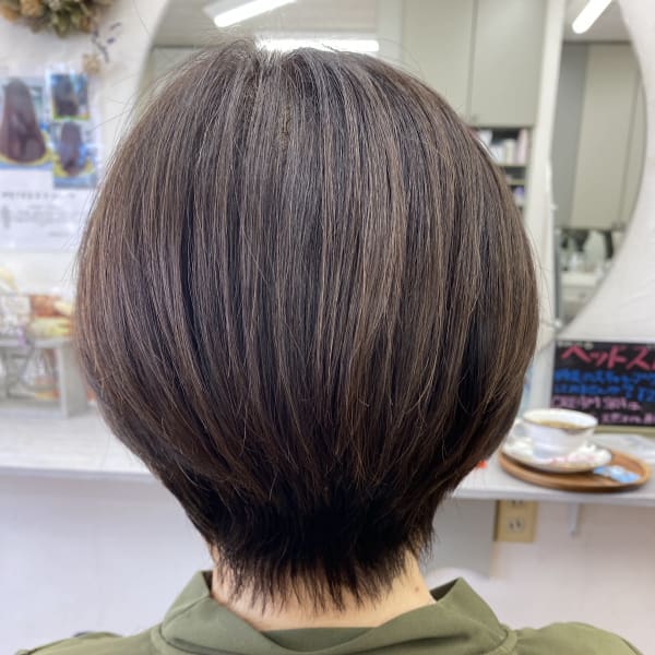 髪質改善+白髪染め