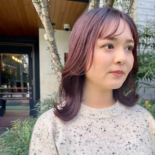 【福岡天神赤坂】20代30代/ピンクブラウン/艶色/レイヤー