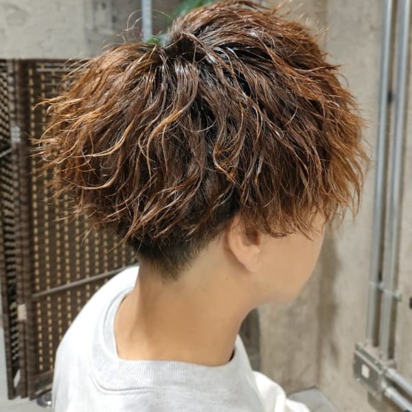 【マッシュパーマ】ゆるめツイストスパイラルパーマ!