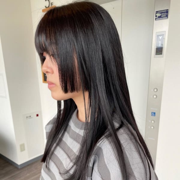 《kitin吉祥寺》ロング姫カット　艶カラー