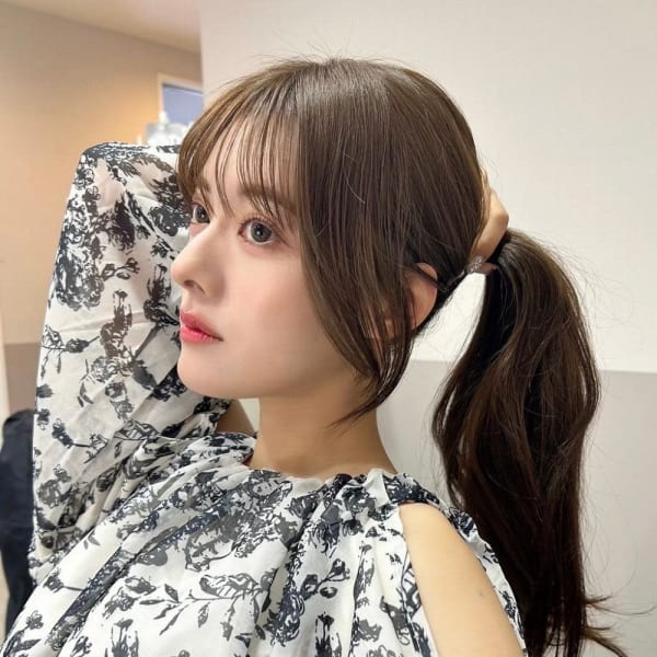 《韓国ヘア》結んでも可愛い*韓国風顔周り