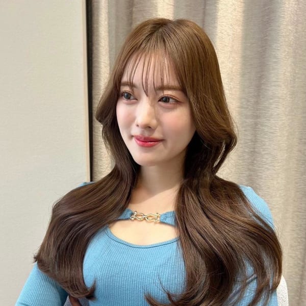 《韓国ヘア》透明感ハイトーンカラー×韓国風スタイリング