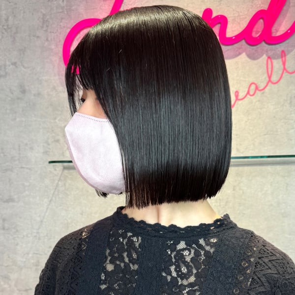 ボブー髪質改善ストレートー