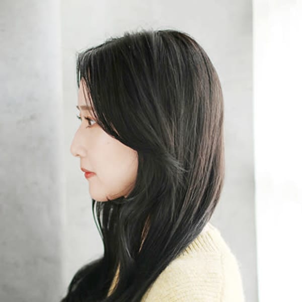 20代30代40代 長くゆるい黒のロング【松山】