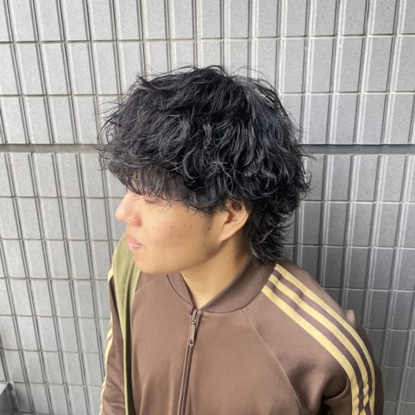 波巻き/ウルフカット/ウルフパーマ/ツイストスパイラル
