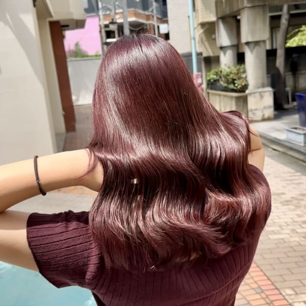 【LAGOON】トレンド/ワインレッド