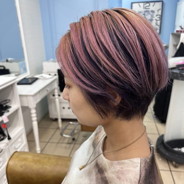 コントラストデザインハイトーンピンク