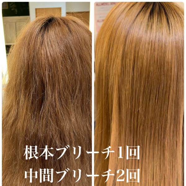 ブリーチ毛にも縮毛矯正出来ちゃいます