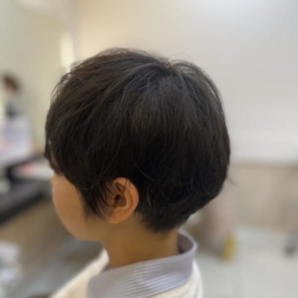 ★くびレイヤーエモージュ前髪マチルダボブグレーベージュ