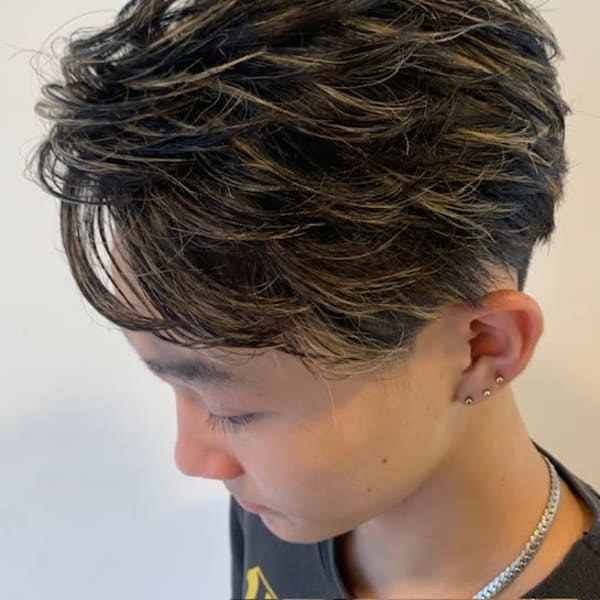 メンズ　ハイライト　|ult hair salon