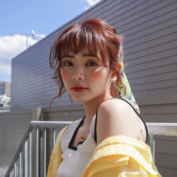 アッシュピンク韓国風小顔ウェットスタイル宮原20代30代40