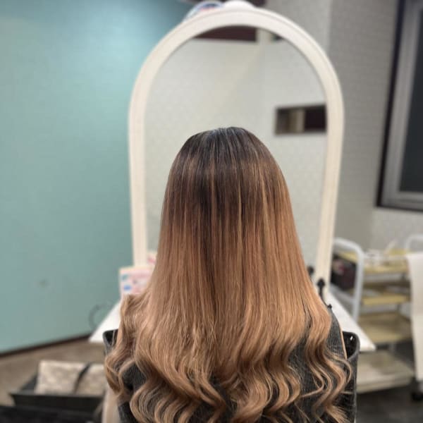 ハイライトエクステ＆インナーカラー