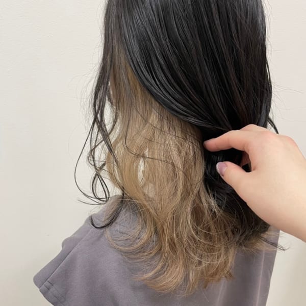 【竹嶋style】インナーカラー×ベージュカラー|soare