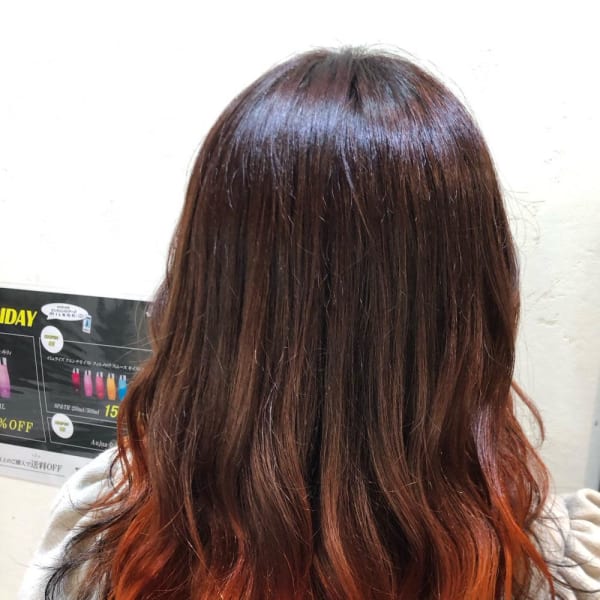 ブラウン×キツネカラー