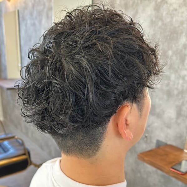 メンズカット メンズパーマ ツーブロック スパイラルパーマ