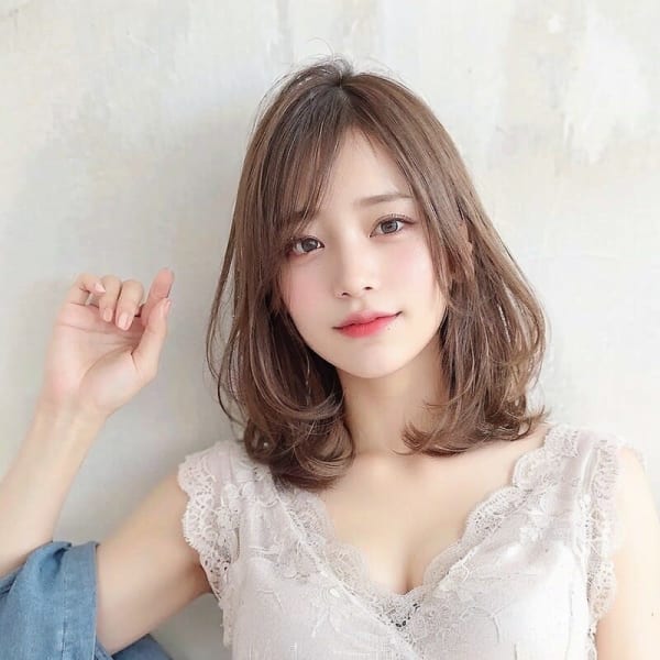 【銀座 有楽町】サイドバングくびれヘアナチュラルカール|Shell Bear 銀座四丁目 髪質改善・トリートメント・ヘッドスパ 【シェルベアー】