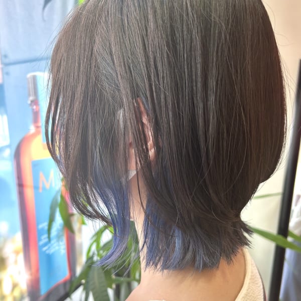 ショートウルフ/インナーブルーパープル