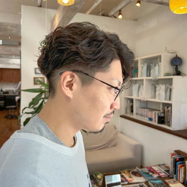 メンズツーブロック／パーマ／メンズパーマ