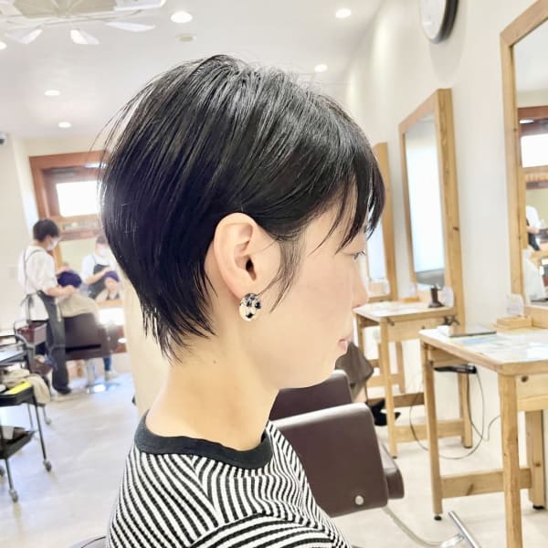 ぱっつん前髪/ブルーグレージュ/30代 40代 50代